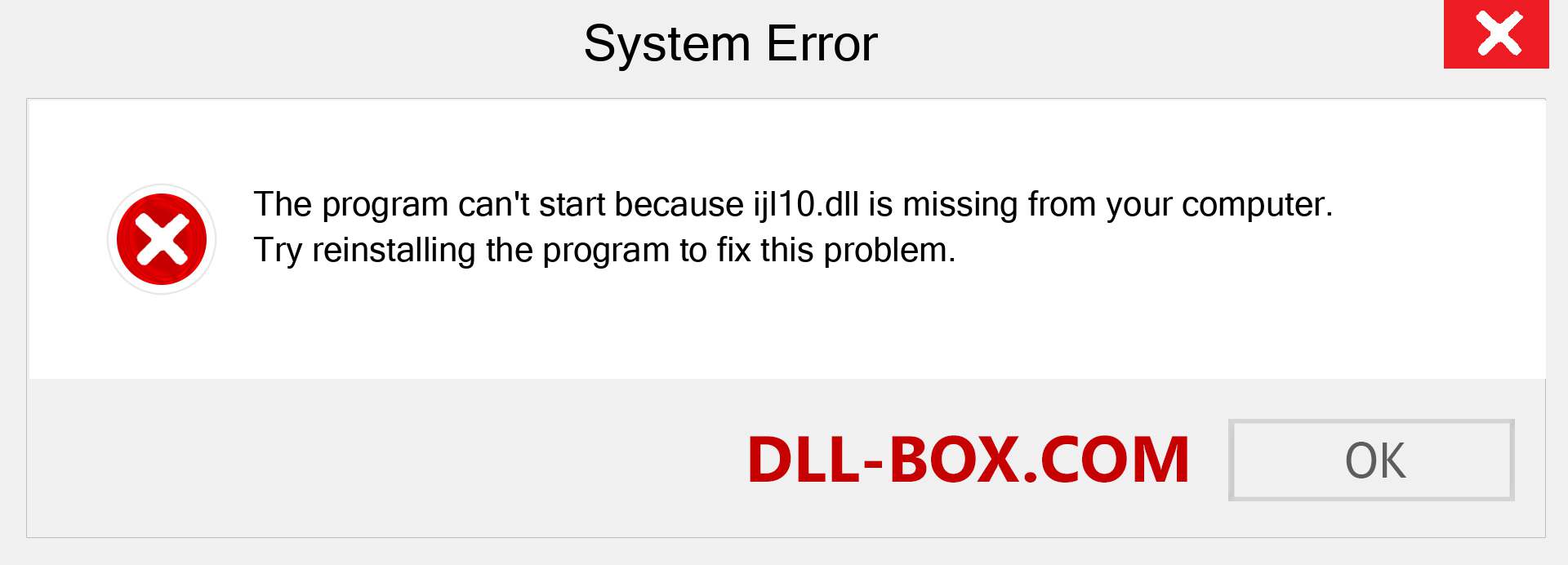  ijl10.dll file is missing?. Download for Windows 7, 8, 10 - Fix  ijl10 dll Missing Error on Windows, photos, images